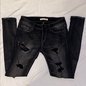 Daytrip Lynx Skinny Distressed black jeans sz. 26